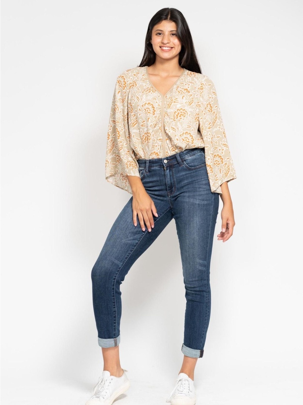 Judy Blue 16W Slim Fit Straight Leg Dark Wash Cuffed Every Day Jeans Style 82428 - Picture 2 of 13